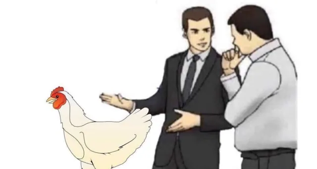 Slaps Chicken at 3275.95 MPH meme card