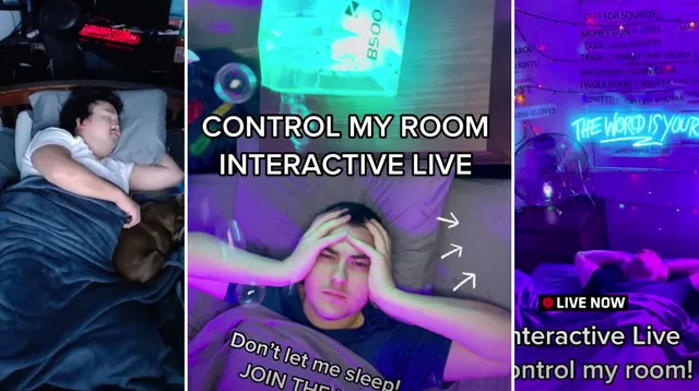 Sleep Stream / Control My Room Live meme card