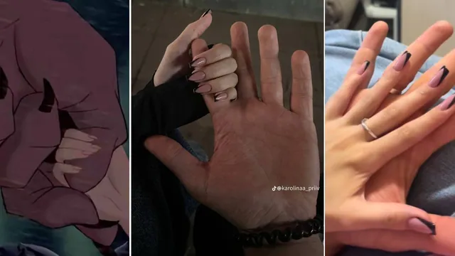 Small Girl Holding Big Finger / Karolinaa_priiv Hand Hold meme card