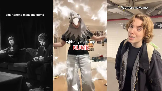 Smartphone Make Me Dumb, Whiskey Make Me Numb, Women Make Me Hmmm meme card