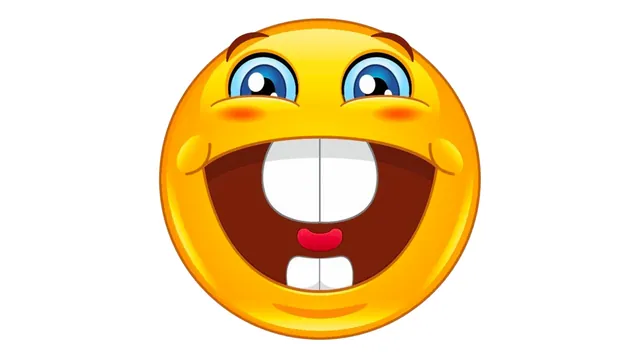 Smiling Buck Tooth Emoji meme card