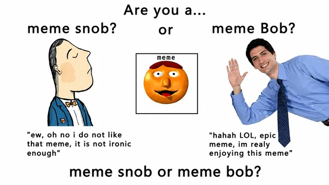Carte meme snob