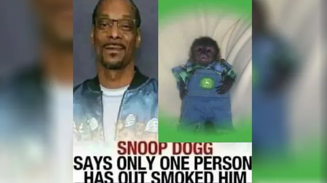 Carte meme Snoop Dogg Says Only One Person Has Out Smoked Him