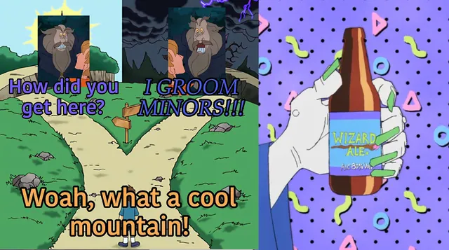 So This Is Where Major Cloog Lives— I Groom MINORS meme card
