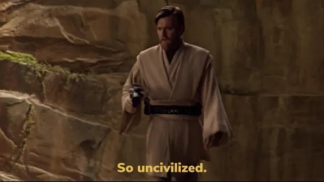 So Uncivilized meme card
