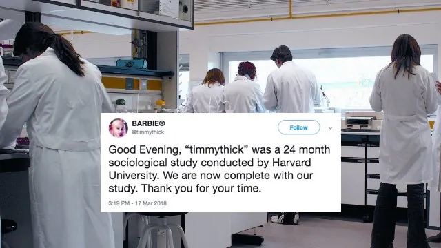 Carte meme Sociological Study Conducted by Harvard University
