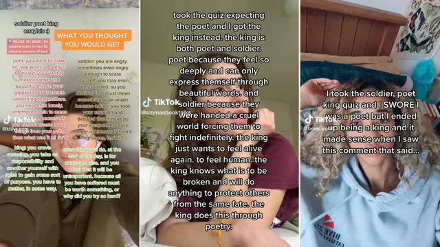 Carte meme Soldier, Poet, King Quiz