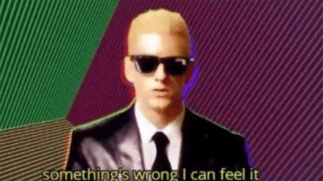 Carte meme Something’s Wrong I Can Feel It