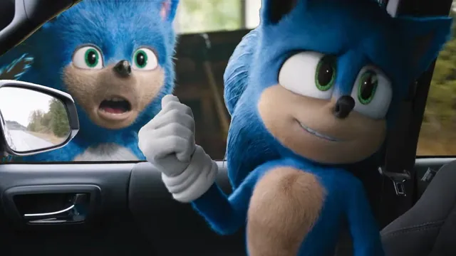 Carte meme Sonic Pointing at Sonic