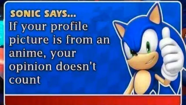 Sonic Says meme card