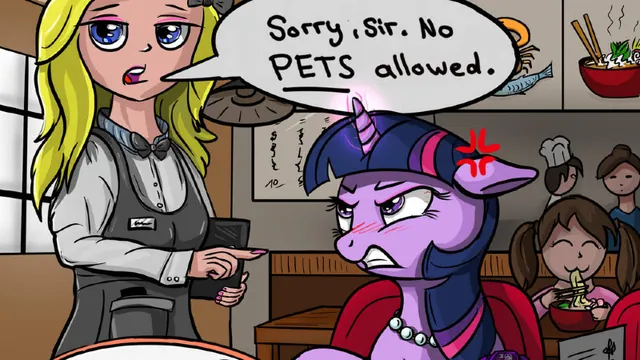 Carte meme Sorry Sir, No Pets Allowed / Excuse Me That’s My Wife