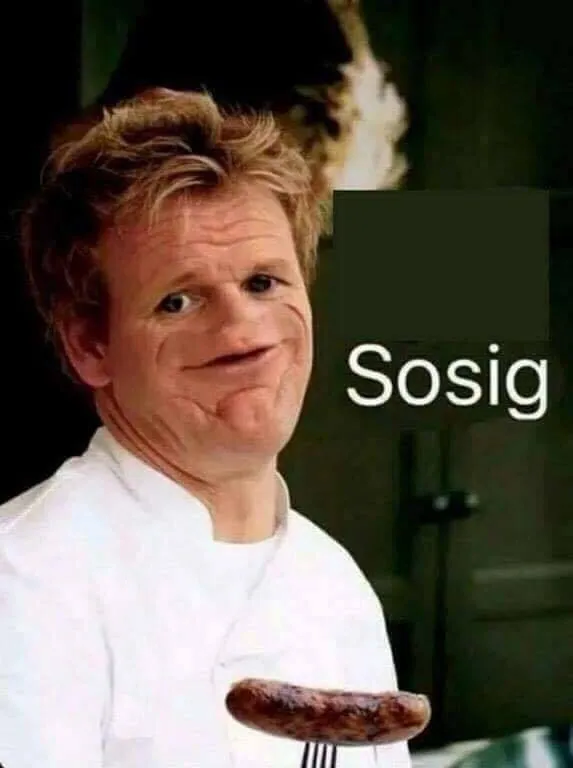 Sosig meme card