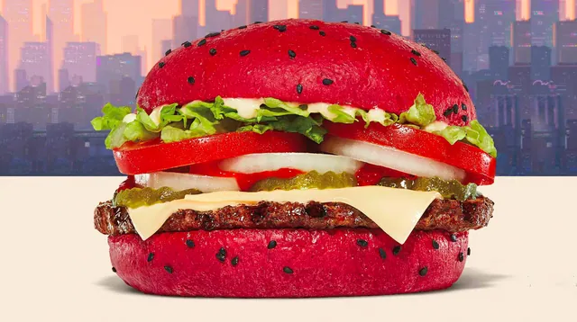 Spider-Verse Whopper / Red 40 Whopper meme card