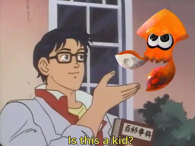 Splatoon "Squid Kid" Commercial meme card