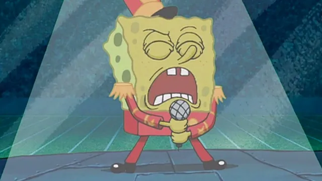 SpongeBob's "Sweet Victory" Concert meme card
