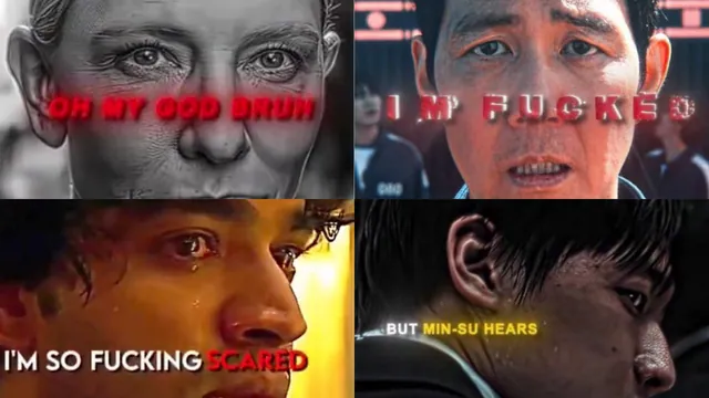 Squid Game Edit Reaction Images meme card