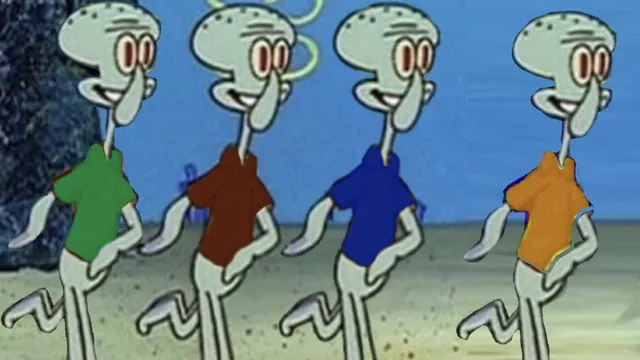Carte meme Squidward "When You Have a Friend"