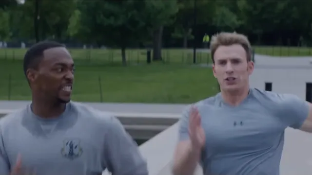 Steve Rogers' "On Your Left" meme card