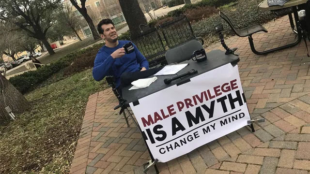 Steven Crowder's "Change My Mind" Campus Sign meme card