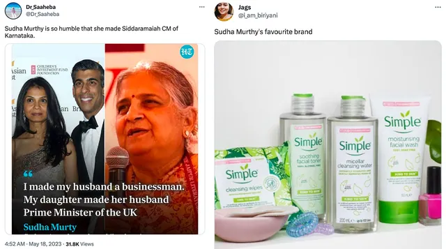 Carte meme Sudha Murthy Is So Humble