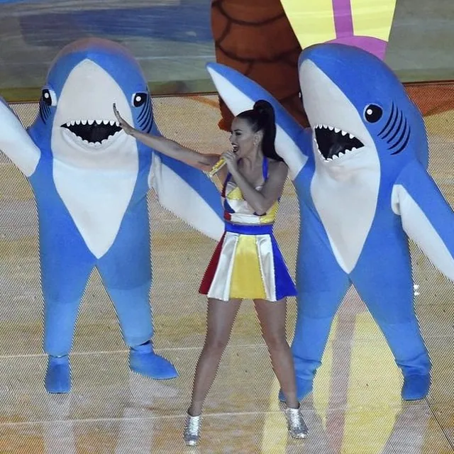 Super Bowl XLIX Halftime "Left Shark" meme card