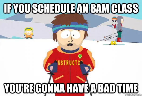 Super Cool Ski Instructor meme card