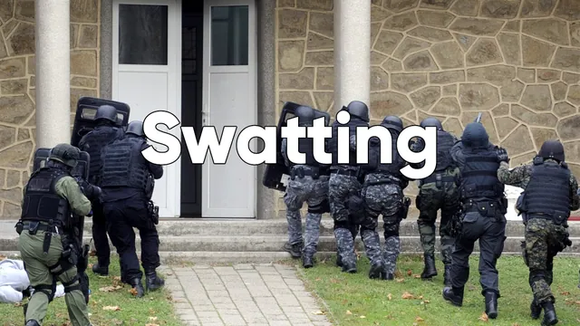 Swatting / Swatted meme card