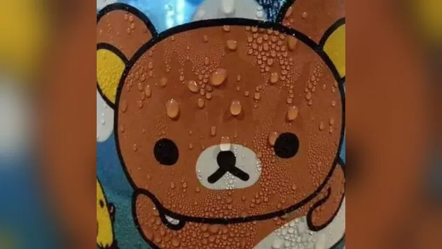 Sweating Rilakkuma meme card