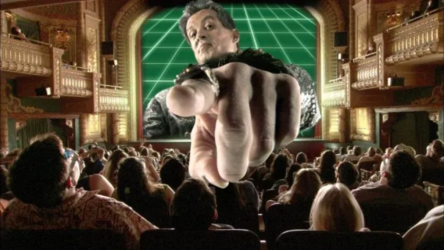 Sylvester Stallone Pointing meme card