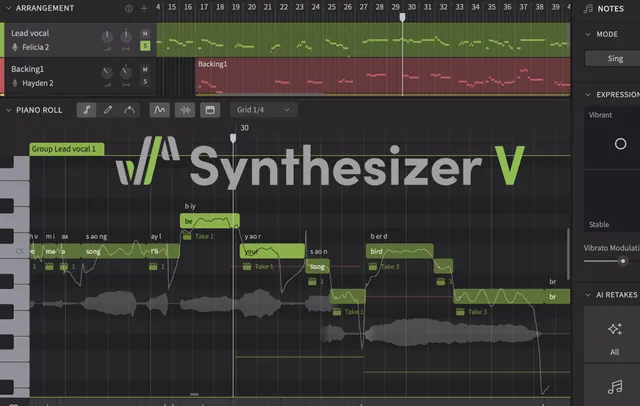 Synthesizer V meme card