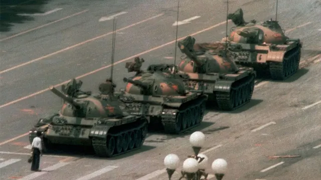 Tank Man meme card