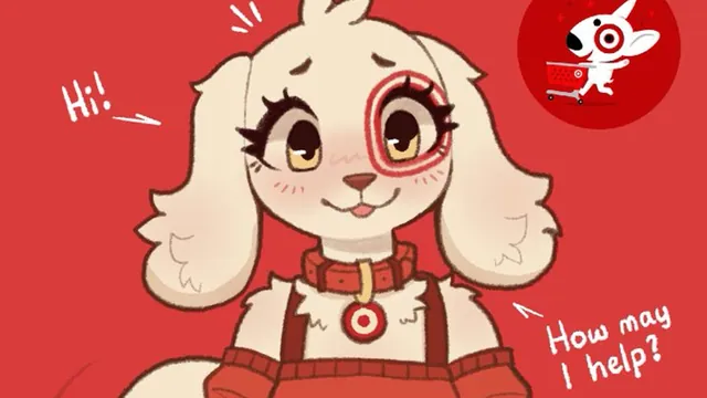 Carte meme Target Dog Girl (Furry)