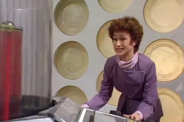 Carte meme Tegan Struggles at the TARDIS Controls