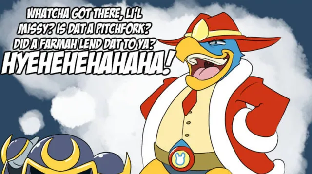 Texan Dedede meme card