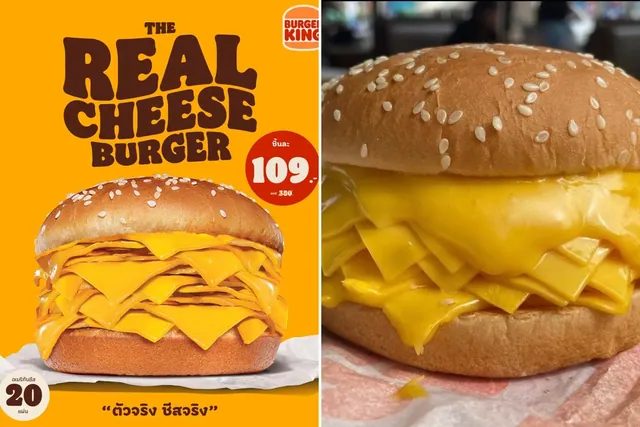 Thailand Burger King's "Real Cheese Burger" meme card