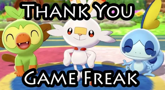 #ThankYouGameFreak meme card