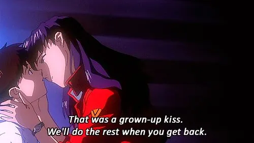 That Was a Grown-Up Kiss meme card