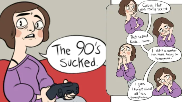 The 90s Sucked / Gross, That Was Really Sexist meme card