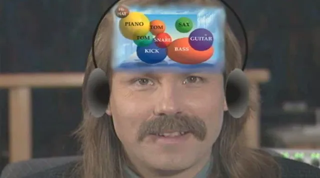 The Art Of Mixing Visualizer Parodies meme card