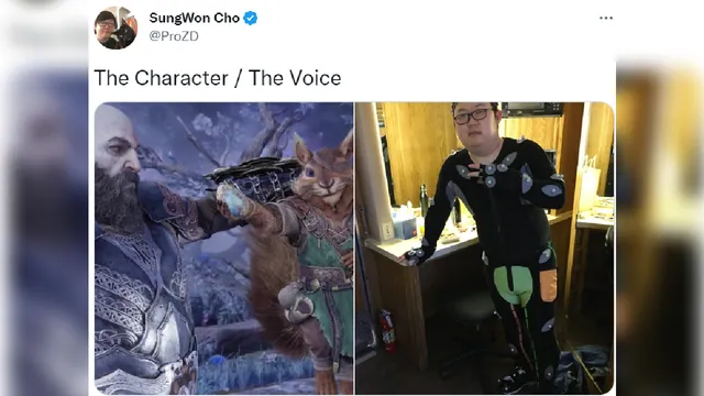 The Character / The Voice meme card