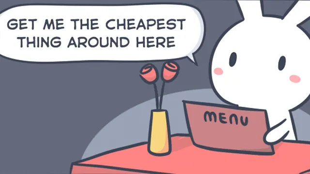 The Cheapest Thing Around Here meme card