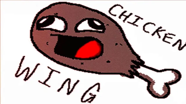 The Chicken Wing Song meme card