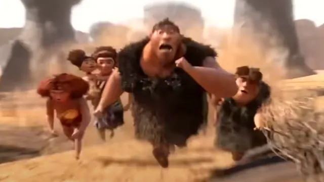 The Croods Running meme card