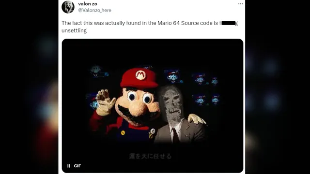 The Fact This Was Found In the Mario 64 Source Code Is Unsettling meme card
