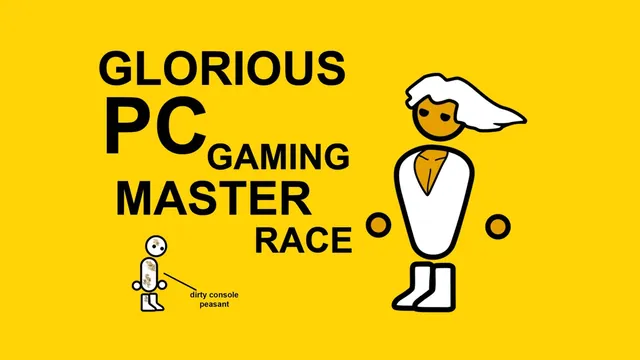 The Glorious PC Gaming Master Race meme card