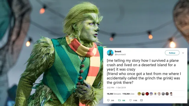 The Grink meme card