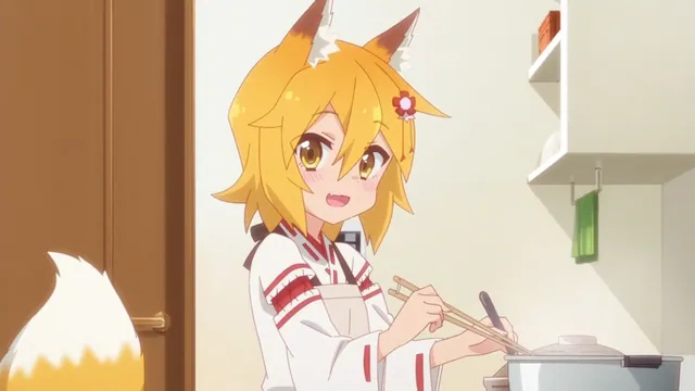 The Helpful Fox Senko-san meme card