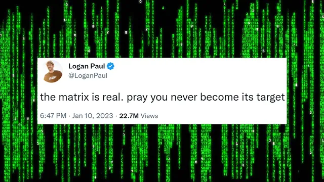 The Matrix Is Real / Escape the Matrix meme card