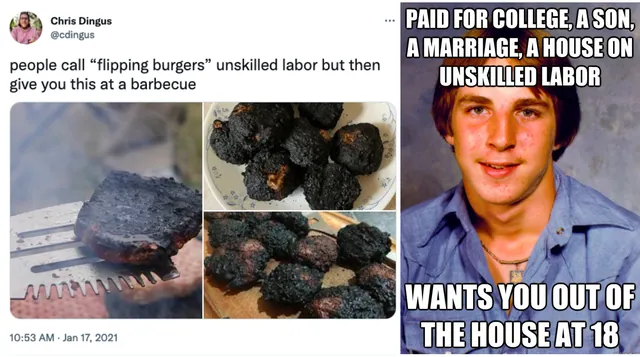 Carte meme The Myth of Unskilled Labor