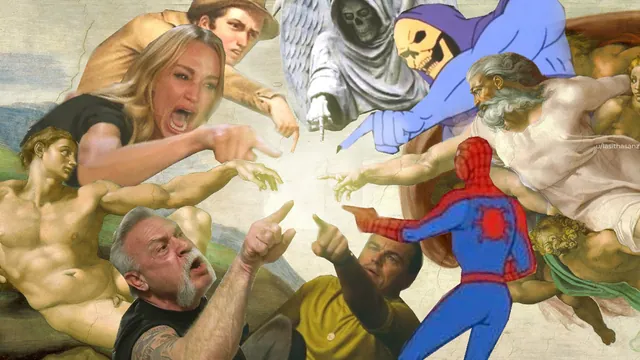 The Painting Is Complete meme card